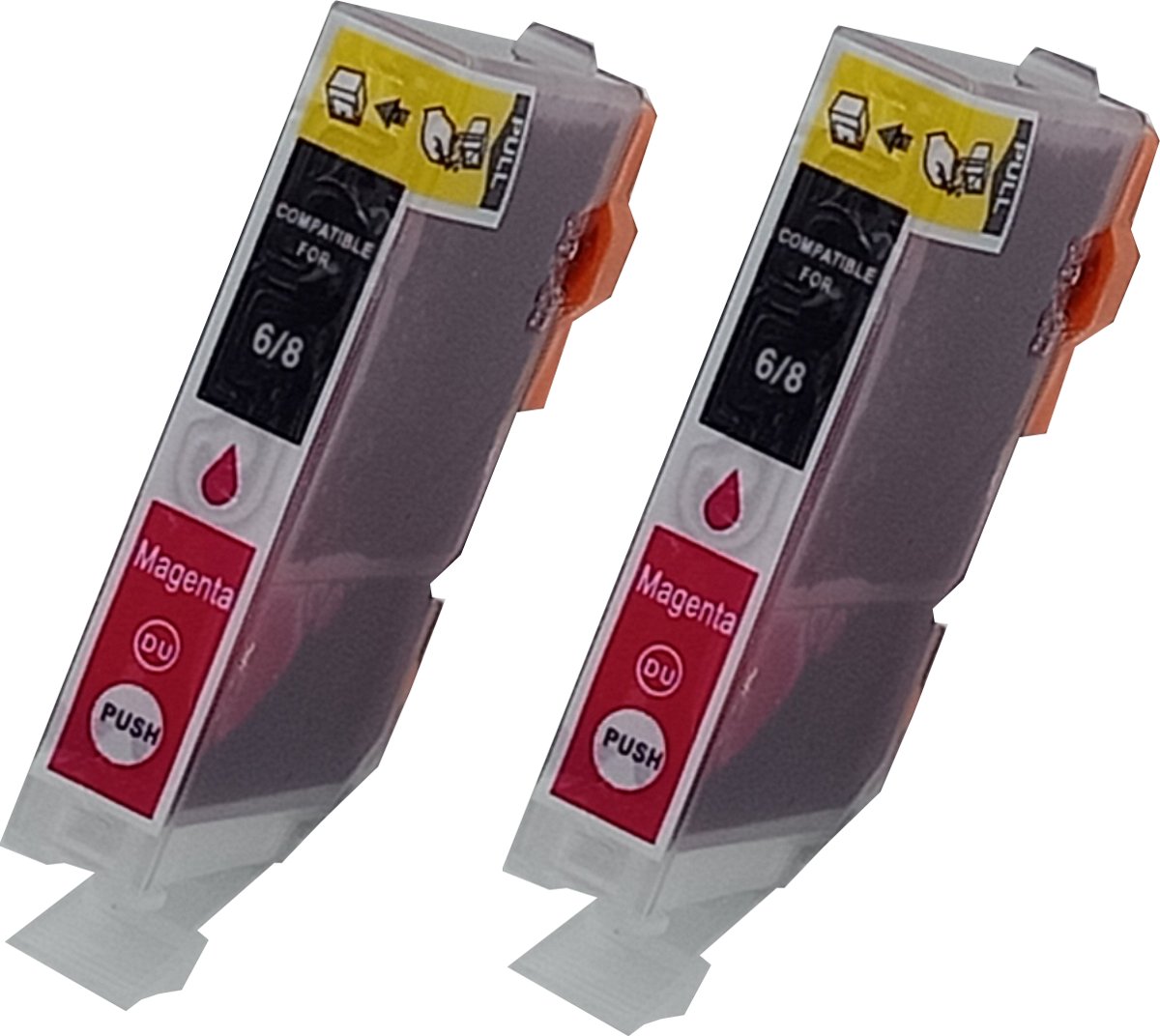 KATRIZ huismerk inkt voor|Canon CLI-8M |14ml | ( 2stuks) - Met chip